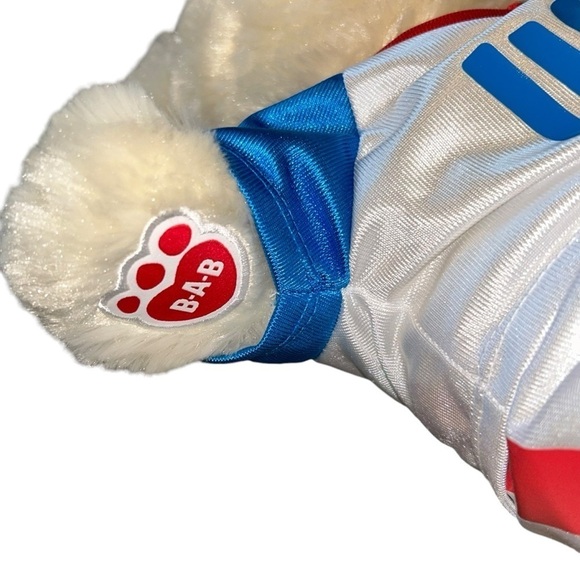 Build-A-Bear Workshop USA Olympic White Teddy Bear - Picture 5 of 5